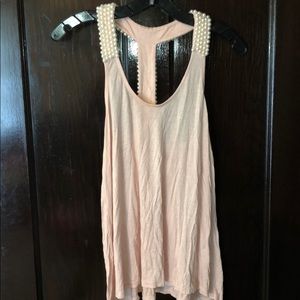 Pink halter tank, Pins & Needles, size Small